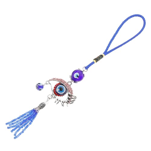 VALICLUD Evil Eye Auto Anhänger Hängende Dekoration Auge Schutz Amulett Türkische Wanddeko Glücksbringer für Zuhause und Fahrzeug Handgefertigtes Glasperlen Ornament Rotes Design VALICLUD Evil Eye Auto Anhänger Hängende Dekoration Auge Schutz Amulett Türkische Wanddeko Glücksbringer für Zuhause und Fahrzeug Handgefertigtes Glasperlen Ornament Rotes Design von VALICLUD