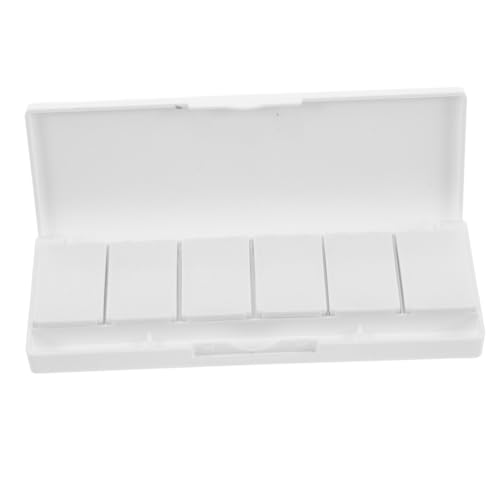 VALICLUD Fach Kunststoff Mischpalette mit Abnehmbaren Fächern Leichte DIY Make up Handpalette und Farbtray Tragbare Aufbewahrungsbox für Wasserfarben Gouache und Kosmetika VALICLUD Fach Kunststoff Mischpalette mit Abnehmbaren Fächern Leichte DIY Make up Handpalette und Farbtray Tragbare Aufbewahrungsbox für Wasserfarben Gouache und Kosmetika von VALICLUD
