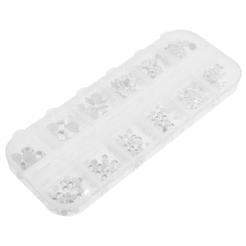 VALICLUD Fächer Nagel Schmuck mit Strasssteinen Vielseitige Nail Art Dekorationen für Natürliche und Künstliche Nägel Langlebig für DIY Maniküre Zubehör Bunter Nail Charms von VALICLUD