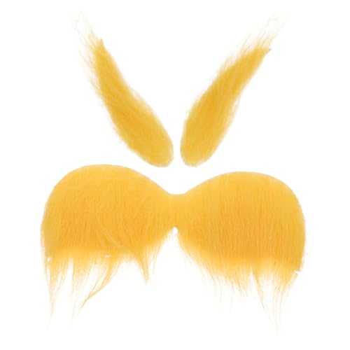 VALICLUD Fake Augenbrauen Gelber Schnurrbart Selbstklebendes Cosplay Kostümzubehör für Halloween und Fasching Lustige Party Accessoires für Erwachsene Vielseitig und Wiederverwendbar VALICLUD Fake Augenbrauen Gelber Schnurrbart Selbstklebendes Cosplay Kostümzubehör für Halloween und Fasching Lustige Party Accessoires für Erwachsene Vielseitig und Wiederverwendbar von VALICLUD
