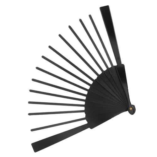 VALICLUD Faltbarer Handfächer Rahmen aus Schwarzem Fan Skelett Faltbar und Tragbar zum Selbermachen und Dekorieren Fan Streben für DIY Bastelarbeiten Wanddekoration und Nähprojekte von VALICLUD
