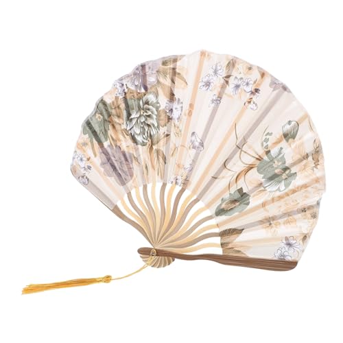 VALICLUD Faltbarer Handfächer mit Blumenmuster Leichter Vintage Fächer Klassisch Gefaltet Handlich für Tanz Bühnenauftritte und Wanddekoration Eleganter Damenzubehör Goldfarben VALICLUD Faltbarer Handfächer mit Blumenmuster Leichter Vintage Fächer Klassisch Gefaltet Handlich für Tanz Bühnenauftritte und Wanddekoration Eleganter Damenzubehör Goldfarben von VALICLUD