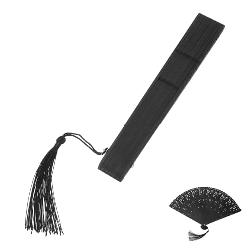 VALICLUD Faltbarer Handfächer mit Quaste Orientalischer Klappfächer aus Seidenbambus Robust und Elegant für Sommer Kühlung und Dekoration Chinesischer Stil von VALICLUD
