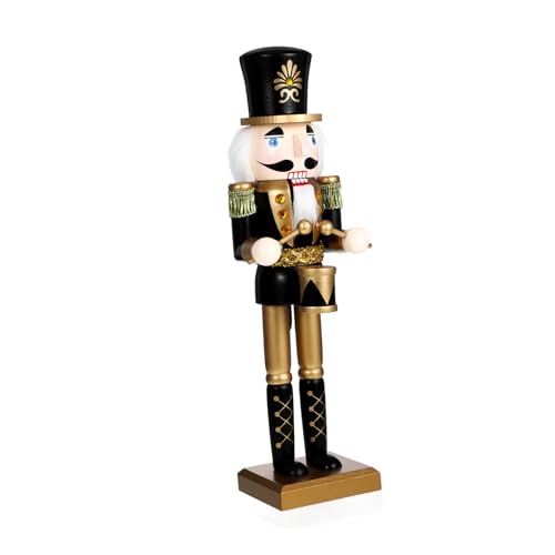 VALICLUD Figur Schwarze Goldfarbe Weihnachtsdekoration Handgefertigt Einzigartige Soldat Holzfigur Für Wohnzimmer Schlafzimmer Festliche Tischdeko VALICLUD Figur Schwarze Goldfarbe Weihnachtsdekoration Handgefertigt Einzigartige Soldat Holzfigur Für Wohnzimmer Schlafzimmer Festliche Tischdeko von VALICLUD
