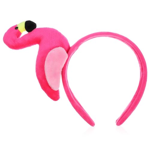 VALICLUD Flamingo Stirnband Für Erwachsene Anzieh Stirnband Leuchtendem Haaraccessoire Für Strandpartys Und Hautpflege Süßes Flamingo von VALICLUD