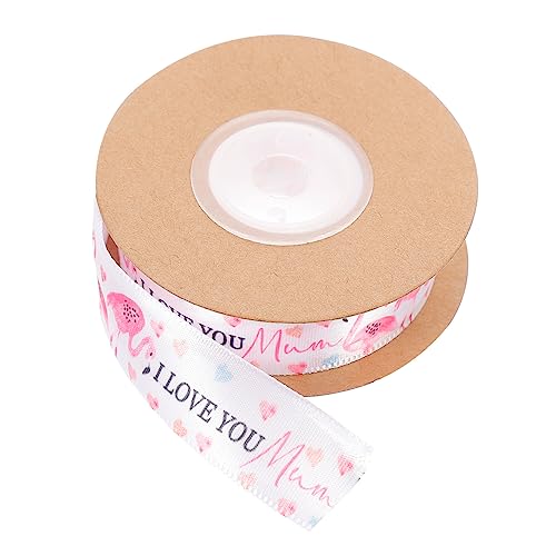 VALICLUD Flamingo -band Verpackung Mütter Alles Zum Muttertagsband Seidenband Weißes Band Geschenkband Zum Muttertag Bedrucktes Flamingoband Muttertagsdekoration Polyester VALICLUD Flamingo -band Verpackung Mütter Alles Zum Muttertagsband Seidenband Weißes Band Geschenkband Zum Muttertag Bedrucktes Flamingoband Muttertagsdekoration Polyester von VALICLUD