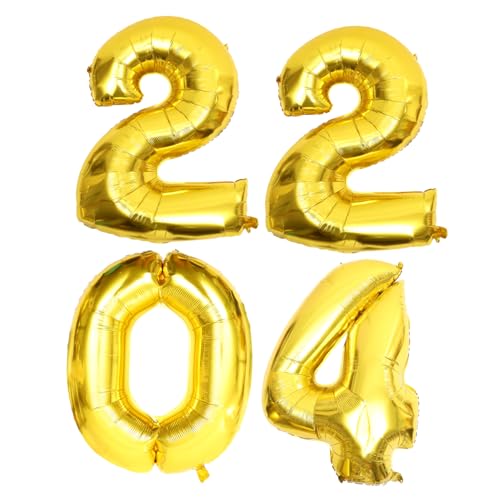 VALICLUD Foil Ballon Set Neujahrsballons für Partys Aluminiumfolie Dekoration für Geburtstagsfeiern und Neujahrsfeiern Einfach zu Dekorieren Langlebig und Sicher VALICLUD Foil Ballon Set Neujahrsballons für Partys Aluminiumfolie Dekoration für Geburtstagsfeiern und Neujahrsfeiern Einfach zu Dekorieren Langlebig und Sicher von VALICLUD