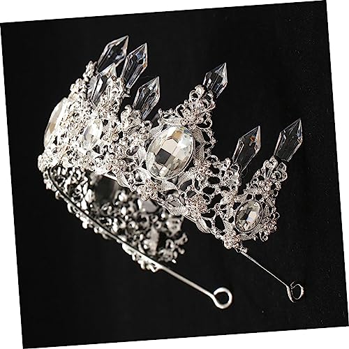 VALICLUD Geburtstagskrone Cake Topper aus Silbernem Legierungs Hochzeitstorten Dekoration Tiara Haarschmuck Vielseitige Party Deko für Braut und Festlichkeiten VALICLUD Geburtstagskrone Cake Topper aus Silbernem Legierungs Hochzeitstorten Dekoration Tiara Haarschmuck Vielseitige Party Deko für Braut und Festlichkeiten von VALICLUD