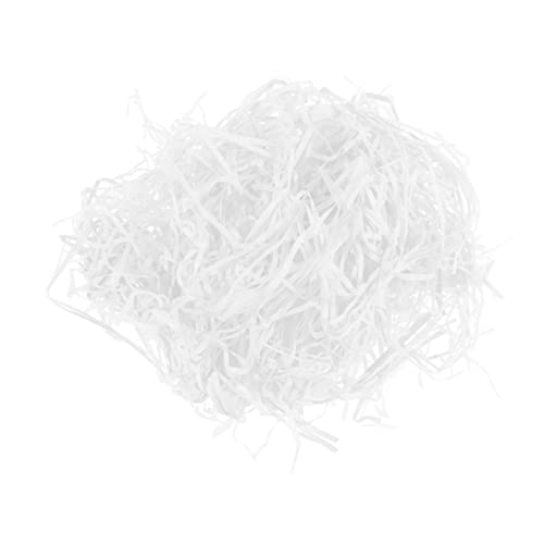 VALICLUD Gefülltes Papierdraht Füllung Für Kartons Papierschnipsel Für Kartons Gewebe Party Füllstoff Für Papierschnipsel Papierschnitzel Für Kartons Krepp Geschenkpapier Stücke Bast Weiß von VALICLUD