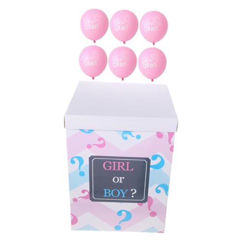 VALICLUD Gender Reveal Box Set mit Großen Ballons und Konfetti Rosa Mädchen Ballons Schnelle Einfache Einrichtung Sichere Shower Deko für Geschlechtsverkündung Party VALICLUD Gender Reveal Box Set mit Großen Ballons und Konfetti Rosa Mädchen Ballons Schnelle Einfache Einrichtung Sichere Shower Deko für Geschlechtsverkündung Party von VALICLUD