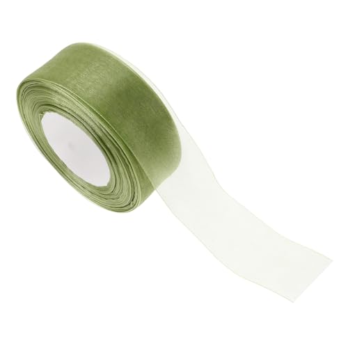 VALICLUD Geschenkverpackungsband Blumenranke Brauthaarschmuck Weihnachtsband Dekoration Rose Chiffonband Organzaband Mit Draht Dekoration Drahtband Olivgrün Polyester VALICLUD Geschenkverpackungsband Blumenranke Brauthaarschmuck Weihnachtsband Dekoration Rose Chiffonband Organzaband Mit Draht Dekoration Drahtband Olivgrün Polyester von VALICLUD