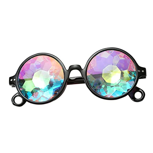 VALICLUD Gläser Dekorativer Rave Requisiten Für Fotoautomaten Prismenbrille Rave- Schutzbrille Sonnenbrille Groß Für Erwachsene Rave-brille Kaleidoskop-brille Schwärmt Glas Protzig Kostüme von VALICLUD
