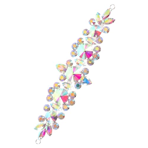 VALICLUD Glitzernde Strass applikation zum Aufnähen Handgefertigtes Ab farbverlauf Pferdeaugen dekor DIY Patches für Kleidung Schuhe Taillengürtel Hochzeit Brautmode Feine Details von VALICLUD