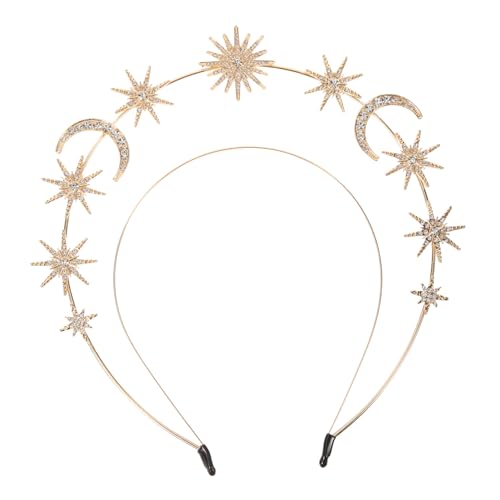 VALICLUD Goldener Braut Haarreifen mit Kristallstrass Doppelreihig Leichter für Hochzeit Party Tanz und Festliche Anlässe Modischer Stirnband schmuck für Damen VALICLUD Goldener Braut Haarreifen mit Kristallstrass Doppelreihig Leichter für Hochzeit Party Tanz und Festliche Anlässe Modischer Stirnband schmuck für Damen von VALICLUD
