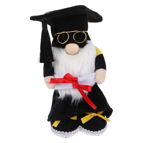 VALICLUD Graduierungszwerg Stofffigur mit Doktorhut Stehend Faceless Dekoration für Abschlussfeier Tisch Ornament für Party Deko und Kreative Fotografie für Klassenraum und Wohnzimmer VALICLUD Graduierungszwerg Stofffigur mit Doktorhut Stehend Faceless Dekoration für Abschlussfeier Tisch Ornament für Party Deko und Kreative Fotografie für Klassenraum und Wohnzimmer von VALICLUD