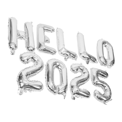 VALICLUD Hello Aluminium Folienballons Silber Langlebige Partydeko Zahlen und Buchstabenballons für Neujahr als Graduation Party Balloons und Festliche Fotorequisiten VALICLUD Hello Aluminium Folienballons Silber Langlebige Partydeko Zahlen und Buchstabenballons für Neujahr als Graduation Party Balloons und Festliche Fotorequisiten von VALICLUD