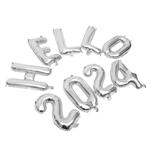 VALICLUD Hello Zahlenballon Silber Aluminiumfolie Party Luftballons Neujahrsdekoration Fotorequisiten Wiederverwendbar Robust für Silvester Feier VALICLUD Hello Zahlenballon Silber Aluminiumfolie Party Luftballons Neujahrsdekoration Fotorequisiten Wiederverwendbar Robust für Silvester Feier von VALICLUD