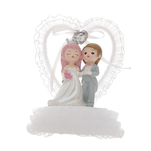 VALICLUD Hochzeitstortenfigur Brautpaar Aus Hochwertigem Material Dekoration Für Hochzeitsfeiern Und Tortenaufsätze Design Für Unvergessliche von VALICLUD