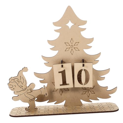 VALICLUD Holz Adventskalender Tischdekoration Weihnachts Countdown Kalender DIY Verstellbar Langlebig Bemalt Stabile Holzstruktur für Familie und Freunde Festliche Weihnachtsdeko VALICLUD Holz Adventskalender Tischdekoration Weihnachts Countdown Kalender DIY Verstellbar Langlebig Bemalt Stabile Holzstruktur für Familie und Freunde Festliche Weihnachtsdeko von VALICLUD