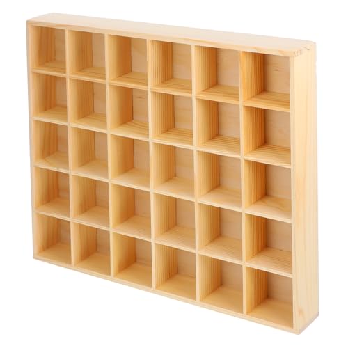 VALICLUD Holz Schmuck Organizer mit Fächern Schmuckaufbewahrung für Halsketten Ohrringe Armbänder Vielseitige Aufbewahrungsbox für Kommoden Langlebig und Übersichtlich von VALICLUD
