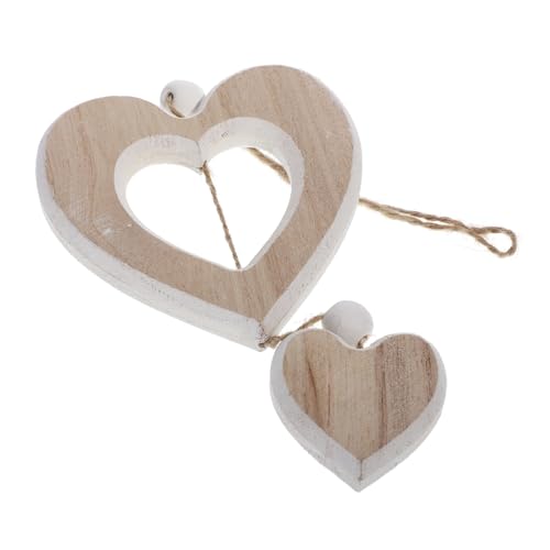 VALICLUD Holzherz Anhänger Hängende Wohnungsdeko aus Hochwertigem Holz Herzförmige Holzpendants für DIY Basteln Warme und Freundliche Atmosphäre Fein Verarbeitet Einfach zu Befestigen VALICLUD Holzherz Anhänger Hängende Wohnungsdeko aus Hochwertigem Holz Herzförmige Holzpendants für DIY Basteln Warme und Freundliche Atmosphäre Fein Verarbeitet Einfach zu Befestigen von VALICLUD