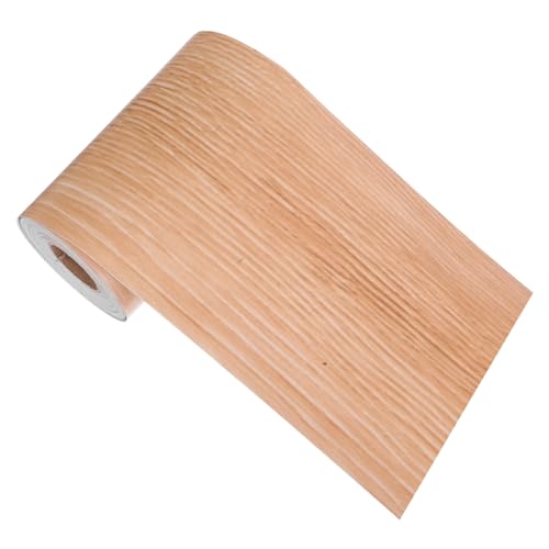 VALICLUD Holzmaserung Klebeband Wasserdichtes Reparaturband für Möbel Wände Selbstklebend Dekorative Tapetenbordüre Einfach Zuzuschneiden für DIY Projekte Khaki von VALICLUD
