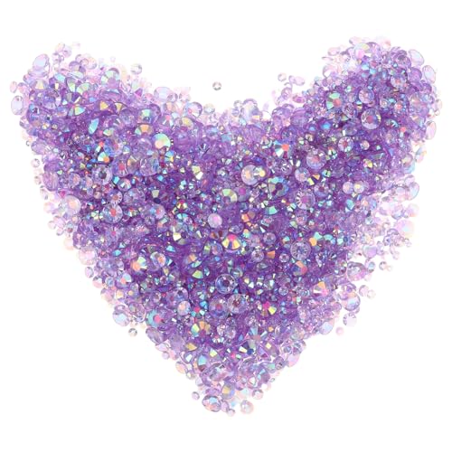 VALICLUD Jelly Resin Flatback Rhinestones Mix Nail Jewelry Charms für DIY Nail Art Scrapbooking und Handyhüllen Dekoration von VALICLUD