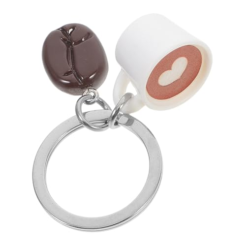 VALICLUD Kaffeebohnen Schlüsselanhänger Anhänger Handtaschen Schmuck Charm für Kaffeeliebhaber Rucksack Deko von VALICLUD