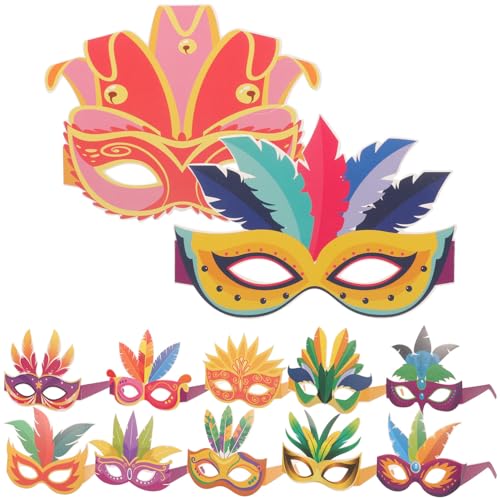 VALICLUD Karnevals-Papierbrille 12 Stück Karneval-Maske Papierbrille Mexikanische Party Fotoautomaten-Requisiten Neuartige Brillen Für Paraden Maskerade Kostümpartyzubehör von VALICLUD