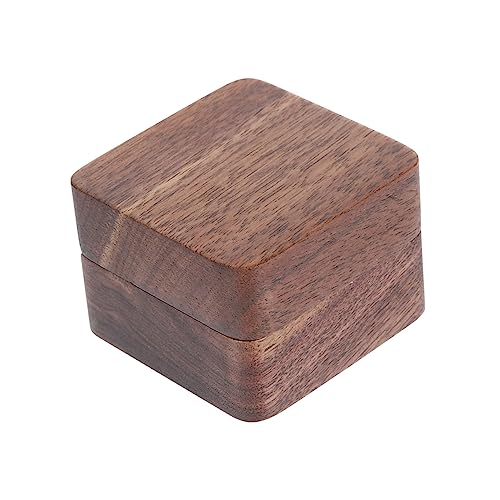 VALICLUD Kasten Schmuckkästchen Hochzeit reisen rustikale ringbox ringaufbewahrung ringschachtel veranstalter Reiseschmuck-Organizer schmuckschatulle rustikal Holz Brown von VALICLUD