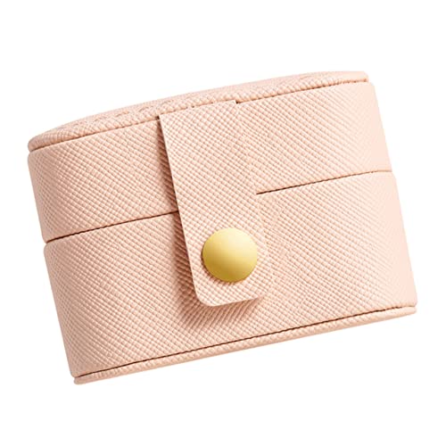 VALICLUD Kasten Schmuckkästchen klein Ringboxen reisen Mini reise schmuckschatulle Schmuckhalter Leder Rosa von VALICLUD