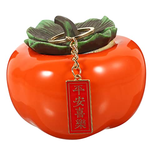 VALICLUD Keramik Persimmon Ornament Neujahrsdekor Aufbewahrungshalter Vorratsglas Schreibtischdekoration von VALICLUD