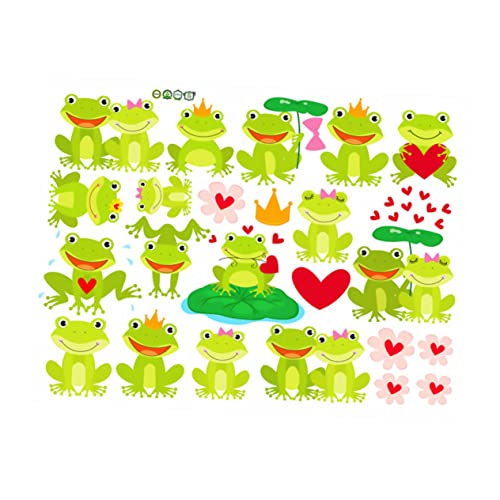 VALICLUD Kinderzimmer Wandtattoo Frosch Motiv Abziehbarer PVC Wandaufkleber Wasserfest und Kreativ für Schlafzimmer Wohnzimmer Einfache Anbringung ohne Rückstände Hellgrün VALICLUD Kinderzimmer Wandtattoo Frosch Motiv Abziehbarer PVC Wandaufkleber Wasserfest und Kreativ für Schlafzimmer Wohnzimmer Einfache Anbringung ohne Rückstände Hellgrün von VALICLUD