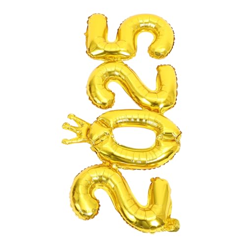 VALICLUD Kronenballon Neujahrsdeko Luftballons für Silvester Integriertes Design Robustes Stilvolle Partydekoration für Unvergessliche Feiern von VALICLUD