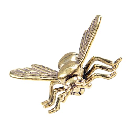 VALICLUD Kupfer Bienenfigur Vintage Design Stabile Desktop Dekoration Stilvolle Wohnzimmertisch Deko Regal Geschenkidee für Freunde und Familie von VALICLUD