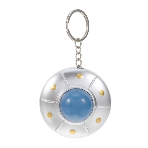 VALICLUD LED Licht Ufo Schlüsselanhänger mit Sound Robuster Schlüsselring Leuchtender Weltraum anhänger für Erwachsene Praktisch für Zuhause und Büro Modernes Design von VALICLUD