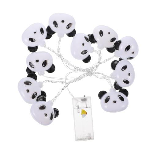 VALICLUD LED Panda Lichterkette mit Farbigen LED leuchten Batteriebetrieben Langlebige Kunststoff panda form Dekoratives Licht für Wohnzimmer Schlafzimmer Party Innenbereich und Camping von VALICLUD