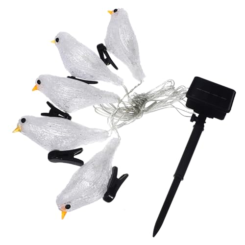VALICLUD Led-lampenkette Aus Vogel-form Robin-design Für Home Und Festival-dekoration Energiesparend Solarmodul Für Außenbereich Wie Garten Oder Balkon von VALICLUD