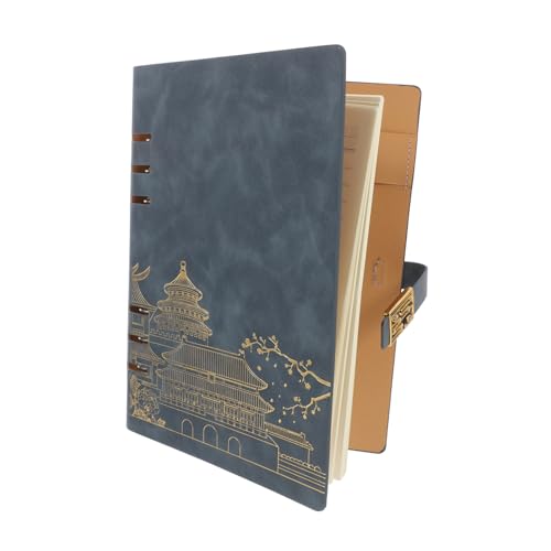 VALICLUD Loseblattnotiz Notizbuch Notizbilder Tägliches Planungsbuch Tägliches Schreibheft Verwaltungsplaner Reisetagebuch Für Frauen A5-tagebuch Schreibbuch Papier Sky-blue von VALICLUD