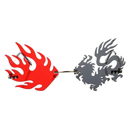 VALICLUD Lustige Party Brille Coole Drache Und Phoenix Formen Randlose Sonnenbrille Foto Requisiten Party Brillen VALICLUD Lustige Party Brille Coole Drache Und Phoenix Formen Randlose Sonnenbrille Foto Requisiten Party Brillen von VALICLUD