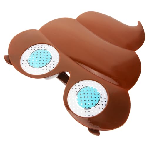 VALICLUD Lustige Party Sonnenbrille Poop Form Trendige Bequeme Pc Brille für Festivals und Karneval Kreative Fotorequisite für Damen und Herren von VALICLUD