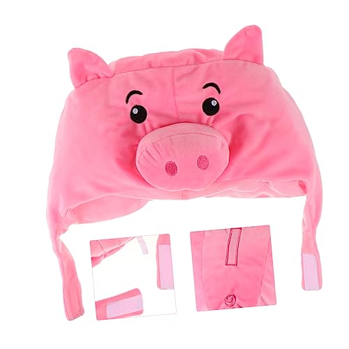 VALICLUD Lustige Schweinemütze Plüschkopf Selfie Requisite Weicher Partyhut mit für Weihnachten Geburtstag Bühne von VALICLUD