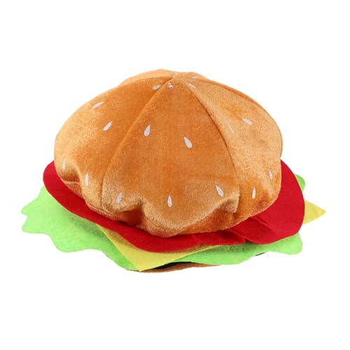 VALICLUD Lustiger Burger Hut Cosplay Partyhut Festliche Kopfbedeckung Charmanter Hamburger Kopfputz Für Karneval Halloween Mottoparty Erwachsene Unisex VALICLUD Lustiger Burger Hut Cosplay Partyhut Festliche Kopfbedeckung Charmanter Hamburger Kopfputz Für Karneval Halloween Mottoparty Erwachsene Unisex von VALICLUD