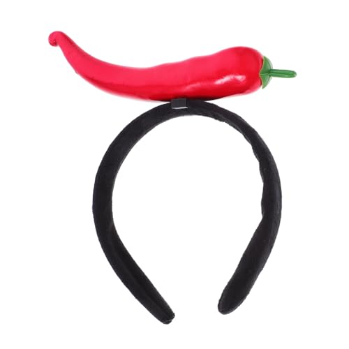 VALICLUD Lustiges Chili Haarband für Damen und Robustes Bequemes Kopfschmuck Accessoire Cartoon Gemüse Design für Partys Kostüm und Festliche Anlässe VALICLUD Lustiges Chili Haarband für Damen und Robustes Bequemes Kopfschmuck Accessoire Cartoon Gemüse Design für Partys Kostüm und Festliche Anlässe von VALICLUD