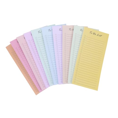VALICLUD Macaron-Haftnotiz Farbe Schüttgut Pads lebendig bunt notizblock auflisten Notizbuch auflisten Listenblöcke Lehrer-To-Do-Listen-Notizblock To-Do-Listenblock Einkaufsliste Papier von VALICLUD