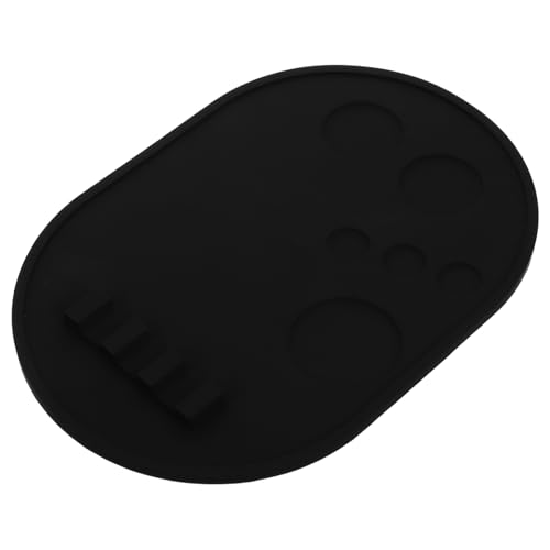 VALICLUD Make-up-Palette Schminktablett Farbpfannen Foundation Mischpalette Nailart-Palette aus Kunstharz Handpaletten-Make-up Foundation-Make-up-Teller Kieselgel Black VALICLUD Make-up-Palette Schminktablett Farbpfannen Foundation Mischpalette Nailart-Palette aus Kunstharz Handpaletten-Make-up Foundation-Make-up-Teller Kieselgel Black von VALICLUD