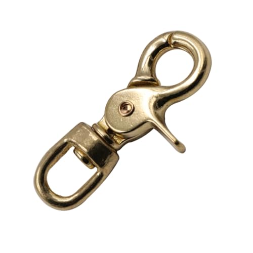 VALICLUD Messing Karabinerhaken Oval Drehbar Extra Sicherer Lobster verschluss für Lederbänder Taschenriemen Gurtband DIY Rostfrei Langlebig für Schlüsselanhänger und Lederhandwerk VALICLUD Messing Karabinerhaken Oval Drehbar Extra Sicherer Lobster verschluss für Lederbänder Taschenriemen Gurtband DIY Rostfrei Langlebig für Schlüsselanhänger und Lederhandwerk von VALICLUD