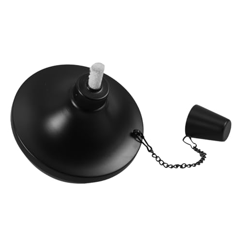 VALICLUD Metall Tischfackel für Draußen Wiederbefüllbare Petroleumlampe mit Runddocht und Abnehmbarem Deckel Leichte Gartenfackel für Terrasse Party Gartendekoration von VALICLUD