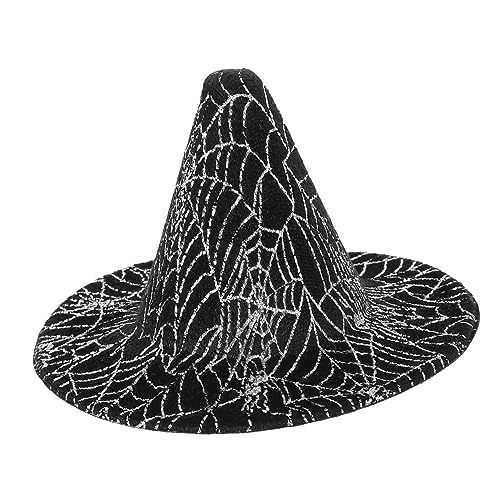 VALICLUD Mini Hexenhut für Haustiere und Puppen Halloween Spinnennetz Design Leichter Handgefertigter Partyhut für Hunde Katzen Cosplay und Fotoshootings von VALICLUD