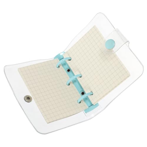 VALICLUD Mini Notizbuch mit Transparentem Umschlag Kleiner Ringordner Praktisches Glattes Schreibnotizbuch für Scrapbooking und Planung Handlich für Schule Büro Geschenkideen VALICLUD Mini Notizbuch mit Transparentem Umschlag Kleiner Ringordner Praktisches Glattes Schreibnotizbuch für Scrapbooking und Planung Handlich für Schule Büro Geschenkideen von VALICLUD
